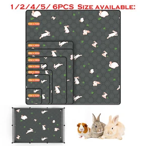 Waschbare Meerschweinchen Käfig Liner Wasserdicht Pipi Pad Anti Rutsch Boden 1/2/4/5/6PACK - Bild 1 von 39