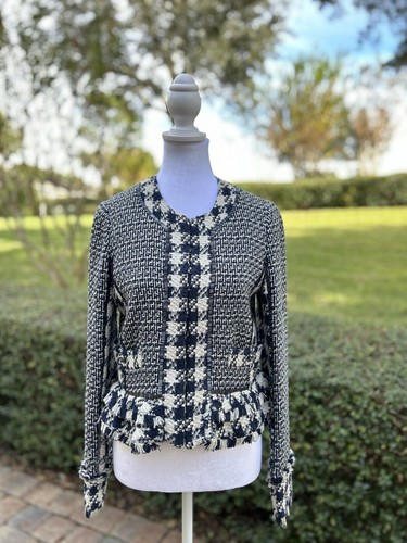 TORY BURCH Top Abbellito Giacca Formale Bottoni Taglia 4