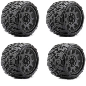 Powerhobby 1/8 SGT 3.8 King Cobra Belted Mounted Tires (4) FOR Traxxas Sledge - Picture 1 of 4