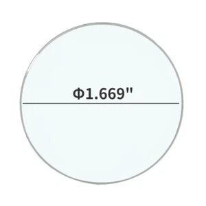Transparent Curved Cover for Dial Caliper Test Indicator Replacement Dia 1.669" - Picture 1 of 3