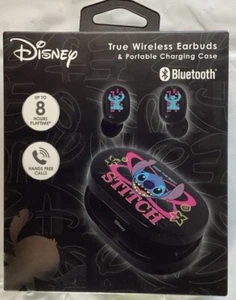 DISNEY STITCH Auricolari True Wireless e Custodia di Ricarica Portatile Bluetooth NUOVI - Foto 1 di 2