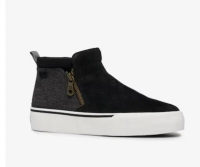 Zapatillas altas KEDS de gamuza con cremallera lateral negras para mujer talla 8 de EE. UU. Usadas pocas veces góticas Foto 1 de 4