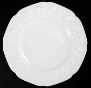 Crown Ducal FLORENTINE OFF WHITE Large Dinner Plate 10.25" LIGHT USE - Picture 1 of 1