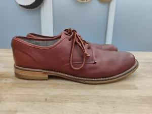 J Schuhe burgunderrot Leder Gibson Style Schuhe UK 10 - Bild 1 von 17