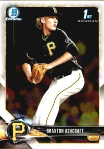 2018 Bowman Draft 1st Chrome Base Prospect BDC-95 Braxton Ashcraft Pirates - Bild 1 von 2