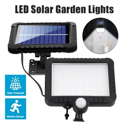 LED Solarleuchte Solarlampe mit Bewegungsmelder Außen Fluter Sensor Strahler - Bild 1 von 4