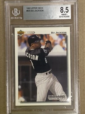 1992 UPPER DECK GOLD #555 BO JACKSON BGS 8.5 ROYALS WHITE SOX - Image 1 of 3