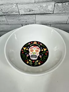Day Of The Dead 8 Inch Halloween Durastone Candy Bowl Gibson Home - Picture 1 of 6