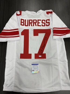 Plaxico Burress Signed New York Giants Custom Jersey JSA COA - Image 1 of 2