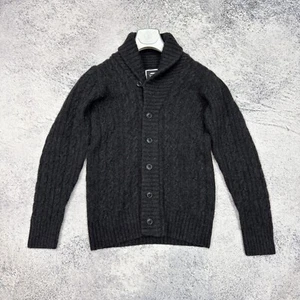 G-Star RAW Mens Dark Gray Wool Higging Cardigan Knit S size - Bild 1 von 12