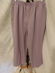 Pantalón Alfred Dunnen Talla 14 Morado Claro Cintura Elástica 2 Bolsillos - Imagen 1 de 3