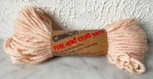 Vintage Caron Rug & Craft Yarn Dacron Polyester - 1 Skein Color Fleshtone #0008 - Picture 1 of 3