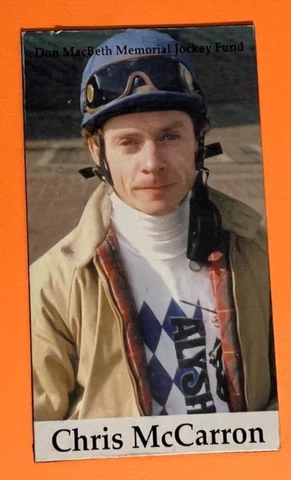 CHRIS McCARRON ~ MAGNET ~ Don MacBeth Memorial Horse Racing Jockey Fund Cover