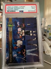 1992 Classic 4 Sport Limited Print Future Superstars Rc LP PSA 9 Shaq Howard