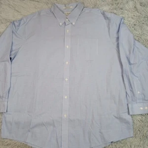 L.L. Camisa Bean Para Hombre XXL Azul Ajuste Tradicional Bolsillo a Cuadros Sin Arrugas Preppy - Imagen 1 de 11