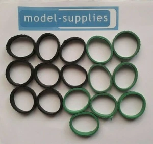Matchbox 1-75 (not 1st or 2nd issue) tracks - 4pr green/4pr Black per pk(ODD248) - Picture 1 of 6