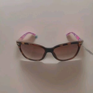 Foster Grant Sunglasses For Shape Colorful Pink Arms Tortise Brown Cateye Frame - Picture 1 of 14