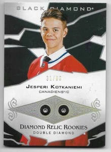18/19 BLACK DIAMOND RELIC ROOKIES DOUBLE DIAMOND RC Jesperi Kotkaniemi #31/99 - Picture 1 of 2