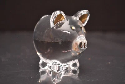 BACCARAT CRYSTAL 2019 ZODIAQUE ROSY THE PIG GOLD #2812391 Zodiac Figurine - Image 1 of 4