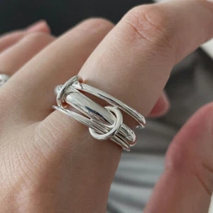 accessori anello collegamento 3 linee argento 925 made in Korea - Foto 1 di 27