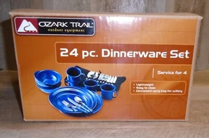 Ozark Trail Smaltato Tazze Ciotole Piatti Set Posate Cucina Stoviglie 24 Pezzi Nuovo con scatola - Foto 1 di 7