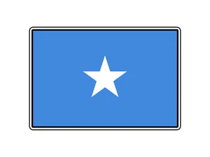 #2699 Bandera de Somalia Mundo País Pegatina Impermeable Vinilo Calcomanía Troquelada Coche - Imagen 1 de 1