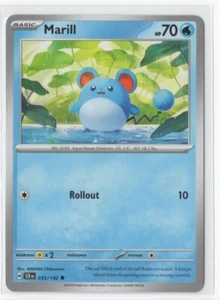 Pokemon Stellar Crown 033/142 Marill - Picture 1 of 1