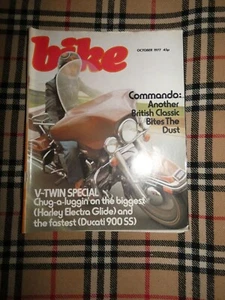Bike Magazine - October 1977 - Harley Electra Glide Ducati 900ss Vintage retro - Picture 1 of 5