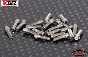RC4WD Miniature Scale Hex Bolts M2 x 6mm SILVER Alloy Wheels Z-S1196 RC - Picture 1 of 2