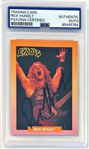 1991 Rock Cards Rick Hunolt Exodus Guitarist Signed Auto Card #282 PSA DNA - Picture 1 of 1