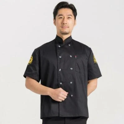 sushi coat Chef coat Chef Jacket New pattern restaurant uniform  Short sleeve - Image 1 of 4