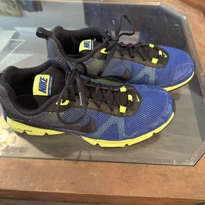 Size 12 Nike Dual Fusion TR 2 Black/Volt/Blue Running Shoes 443819-400 - Picture 1 of 8