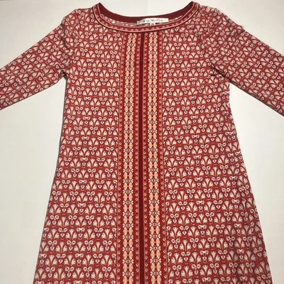 Vestido Max Studio XS Rojo Floral Vestido Vaina Cuello Redondo Foto 1 de 3