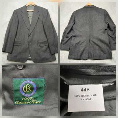 Camel Regent Men's 44R Charcoal Gray 100% Camel Hair Blazer Sport Coat - Image 1 of 4