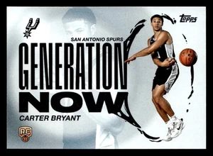 2025-26 Topps #GN-14 Carter Bryant Generación Ahora - Imagen 1 de 2