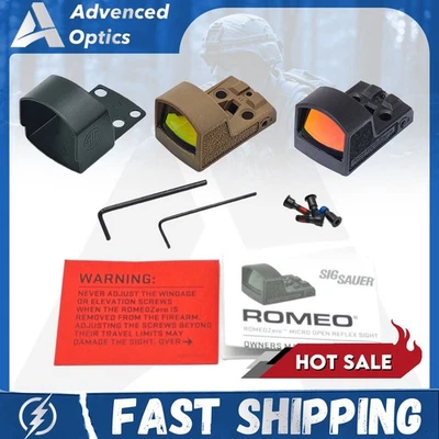 Sig Sauer ROMEO ZERO Red Dot Sight 1x24mm 3 MOA for RMSc With Shockproof Case