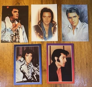 Vintage lot 5 postcards Elvis Presley printed 1990, nice pictures, Elvis - Picture 1 of 2