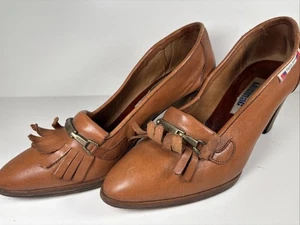 USA Damen College Schuh - Diffusion Trismac braun Leder Größe 4,5 hergestellt in Italien - Bild 1 von 9