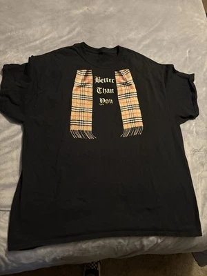 Camiseta de luta livre MJF "I'm Better Than YOU" AEW cachecol Burberry grande - Imagem 1 de 3