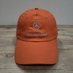 Mercedes-Benz Hat Cap Strap Back Orange Embroidered Dad Hat Baseball Car Mens - Picture 1 of 6
