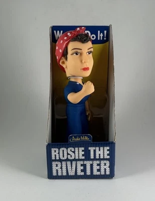 Rosie The Riveter "We Can Do It!" Bobble Head Figure by Archie McPhee NEW! - Image 1 of 4