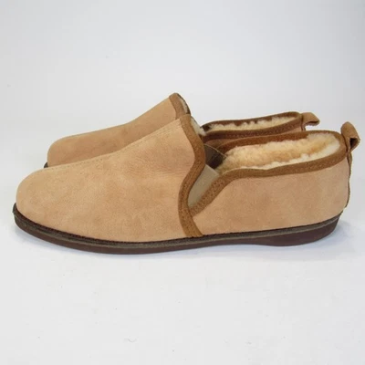 L.L.Bean Slippers Mens Size 8 W Suede Shearling Lined Slip-On Made USA F994 - Image 1 of 4