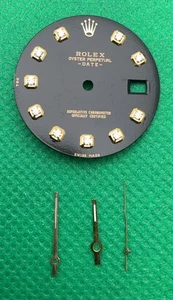 Rolex Oyster Perpetual Date orologio da polso uomo diamante personalizzato quadrante 27 mm e lancette - Foto 1 di 11