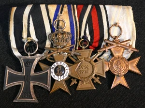 Original Primera Guerra Mundial Ejército Imperial Alemán Baviera Medalla Barra Cruz de Hierro Merenti 1917 - Imagen 1 de 8