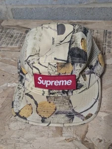 Supreme 2014 Aspen Wood Camp 5 Panel Mütze Herren verstellbarer Riemen HOT SUPREME 2014 - Bild 1 von 7