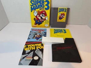 Super Mario Bros. 3 (Nintendo NES, 1990) CIB Box Anleitung Styropor Poster Hülle - Bild 1 von 15