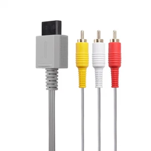AV Audio Video Composite Cable For Nintendo Wii Game Consoles Gaming Accessories - Picture 1 of 5