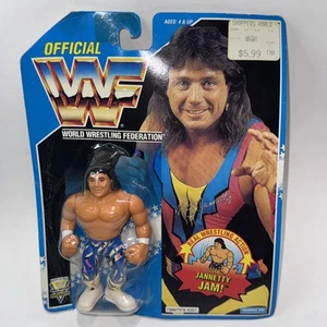WWF Marty Jannetty Hasbro Wrestling Figure Blue Card WWE 1993 Serie 10 Nuovo LEGGI - Foto 1 di 15
