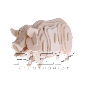 Puzzle 3D Cerdo Madera Juego Niños Maqueteria ENTREGA 24/48H j56 - Imagen 1 de 4