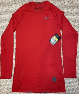 Nike Pro Dri-Fit Kompression Top Herren rot S klein langarm neu mit Etikett - Bild 1 von 9